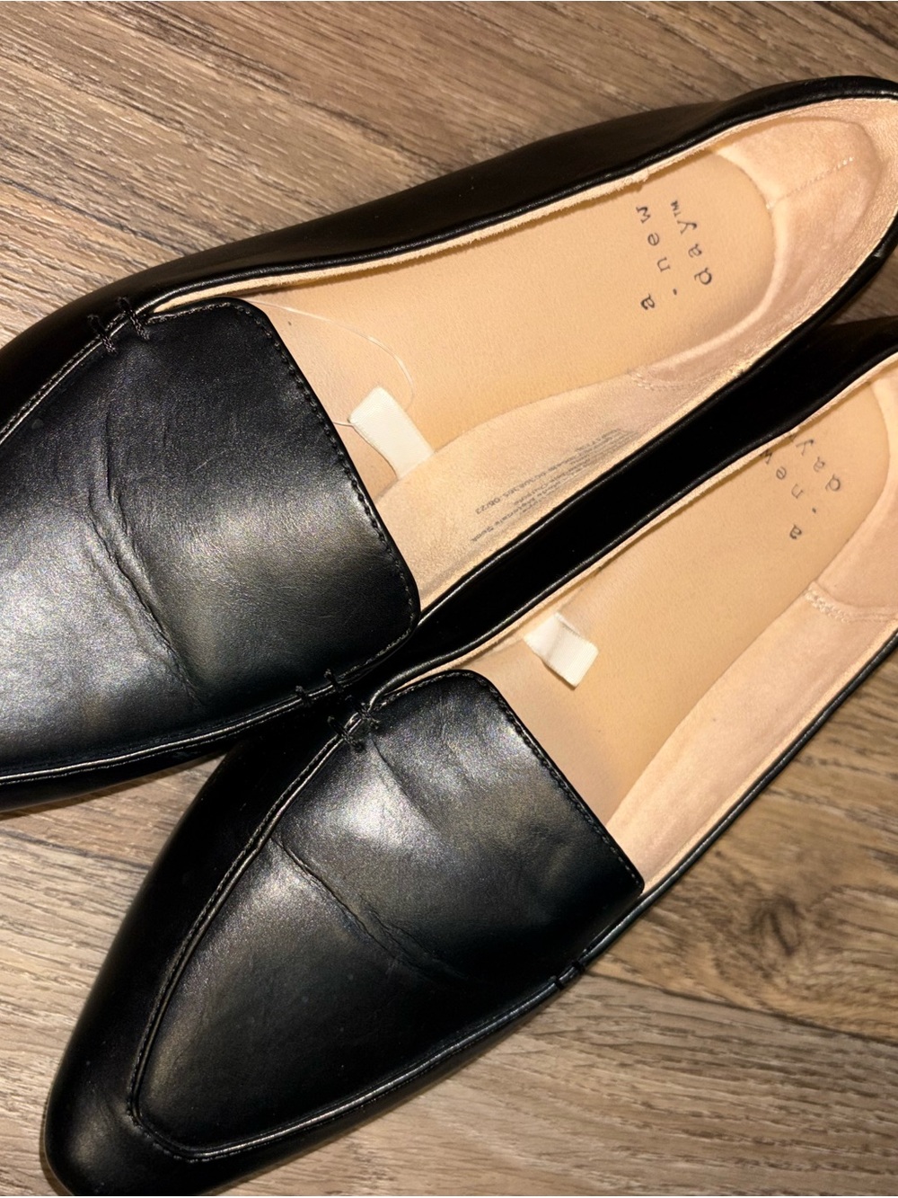 A New Day Black Women's Leather Loafers